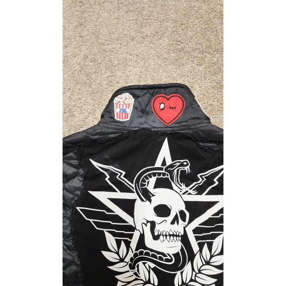 Custom LL Bean‎ Winter Micro Puffer Vest Grunge Gamer Patchwork Womens L - Picture 13 of 16